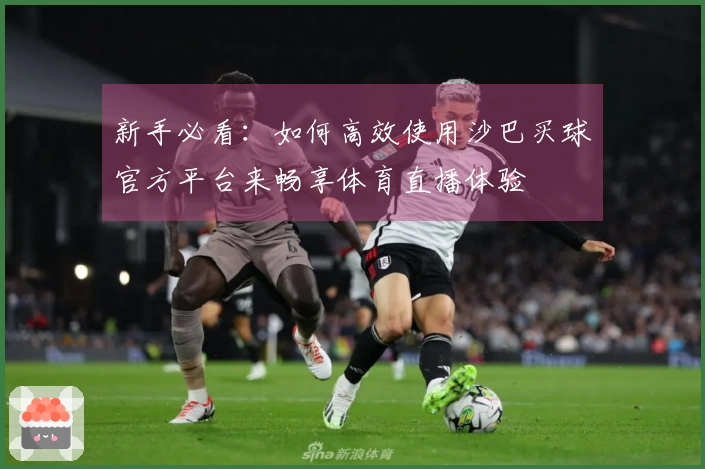 新手必看：如何高效使用沙巴买球官方平台来畅享体育直播体验