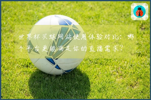 世界杯买球网站使用体验对比：哪个平台更能满足你的直播需求？